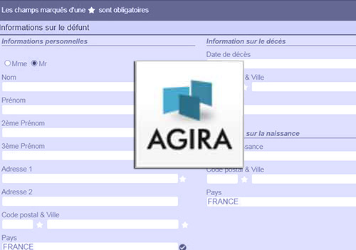 formulaire « AGIRA